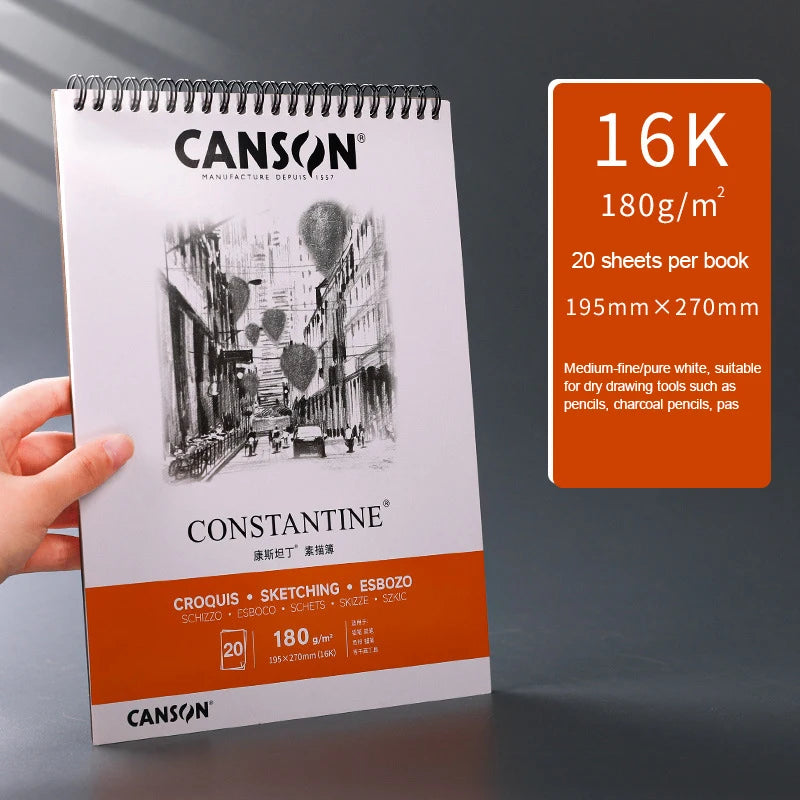 Canson XL Watercolor Sketchbook 16K/32K Spiral Bound Pad