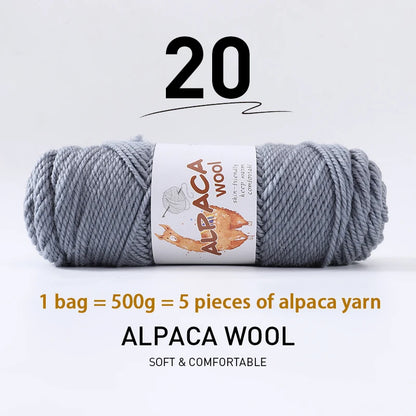 500g (5 pieces) High-Quality Alpaca Wool