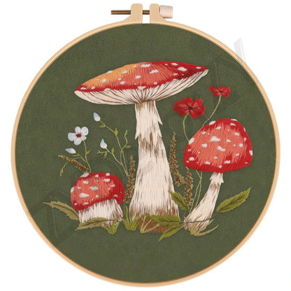 Butterfly, Animals and Flowers Embroidery Kits - 20x20cm