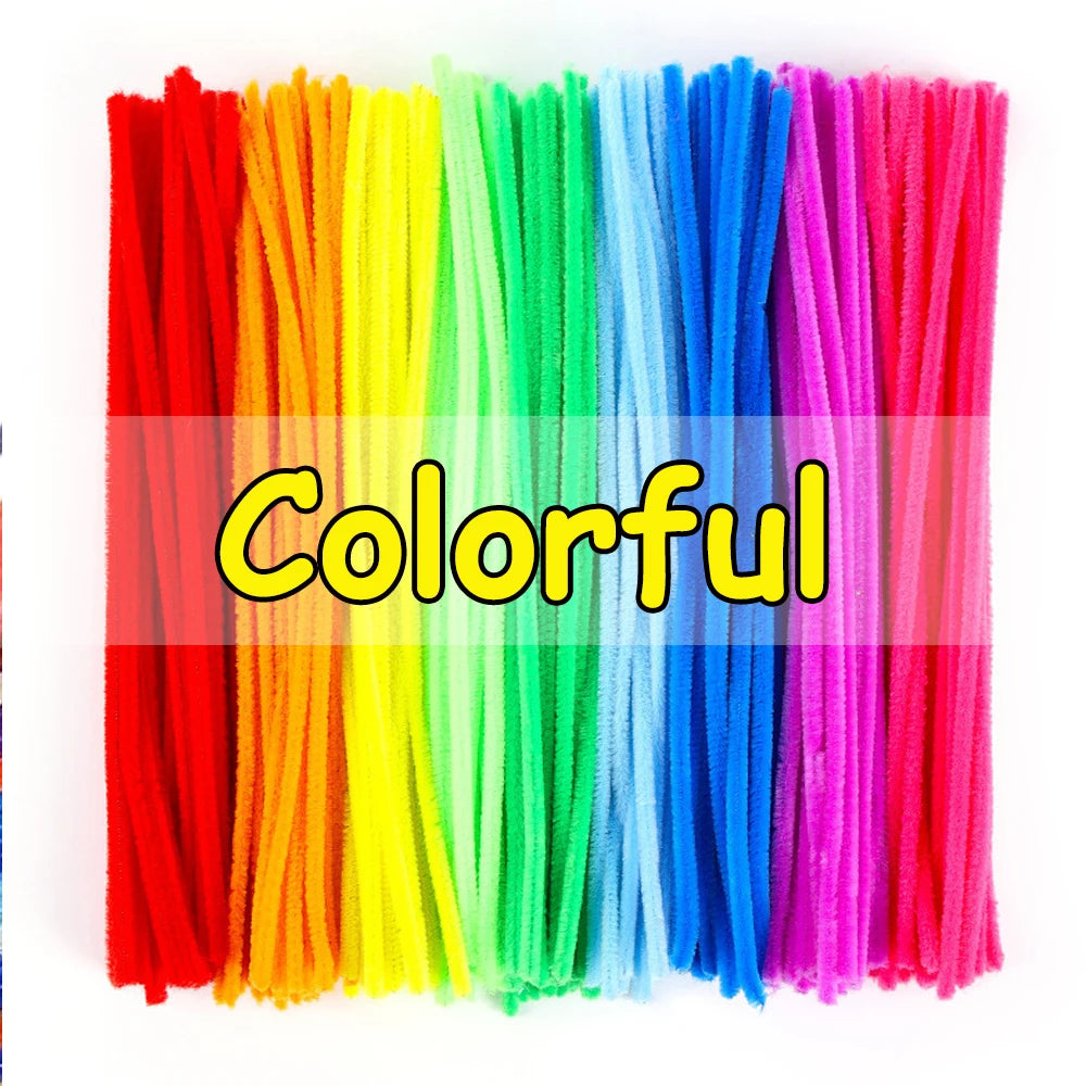 100-1500 Pieces of Colorful Pipe Cleaners