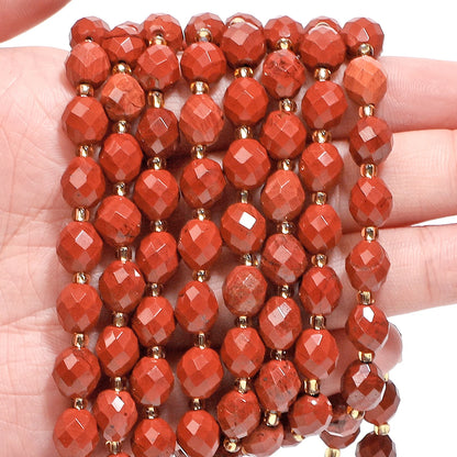 AAA Faceted Natural Colored, Quartz, Oval Shaped Beads