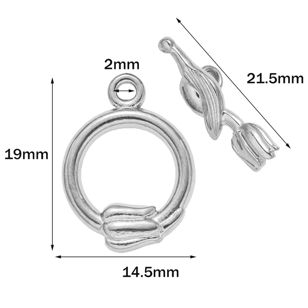 Stainless Steel Jewelry T-Bar Clasp/Connector for Necklace and Bracelet Making