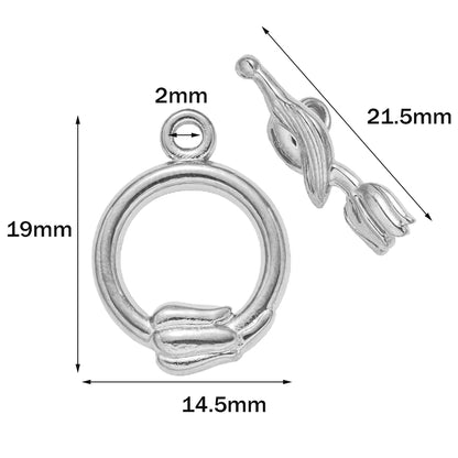 Stainless Steel Jewelry T-Bar Clasp/Connector for Necklace and Bracelet Making