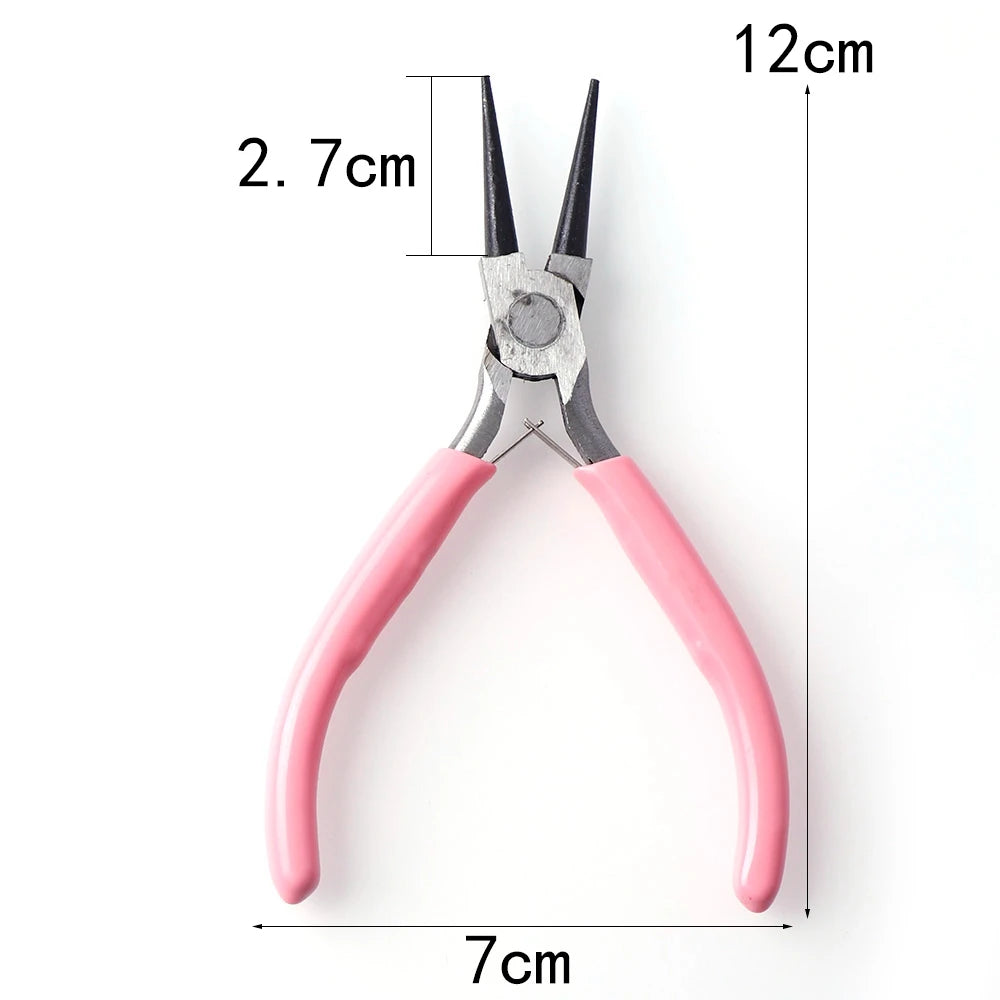 Stainless Steel Needle Nose Pliers for Jewelry Making - Round Nose for Cutting Wire