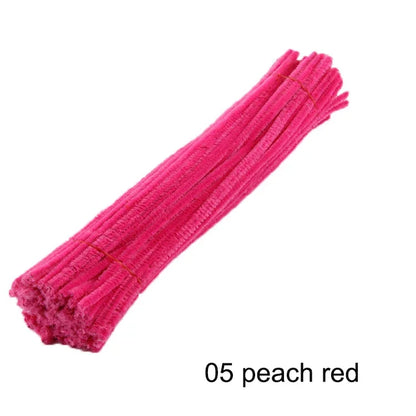 50pcs Colorful Chenille Stems Pipe Cleaners - Choose mixed or individual colors