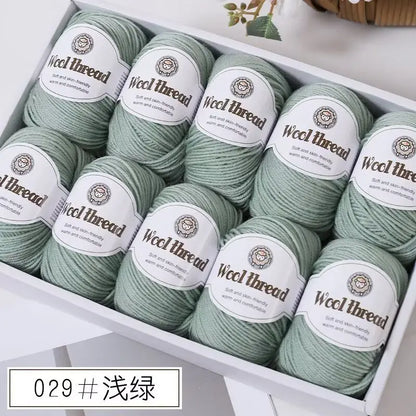 500g Box Set of Skin-friendly 4ply Merino Wool Yarn