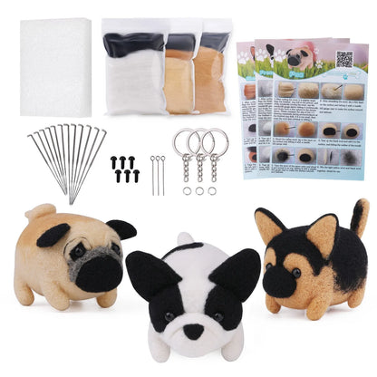 Cat and Dog Needle Felting Kits