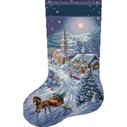 Christmas Stocking Cross Stitch Kits: 11, 14, or 16 CT