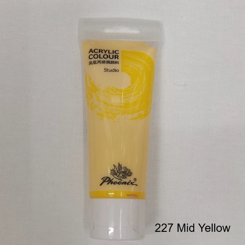 75ml Acrylic Paint Rich Pigments for Canvas. Wood, Watercolor or Multimedia Paper