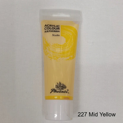 75ml Acrylic Paint Rich Pigments for Canvas. Wood, Watercolor or Multimedia Paper