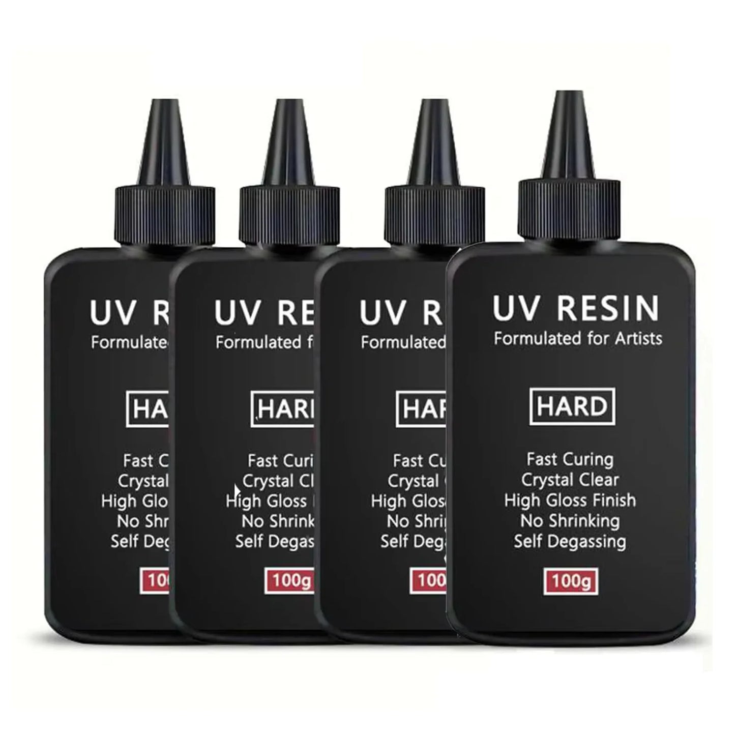 UV Resin-100/500g  Crystal Clear Ultraviolet Curing UV Resin Kit with Light for Jewelry Making