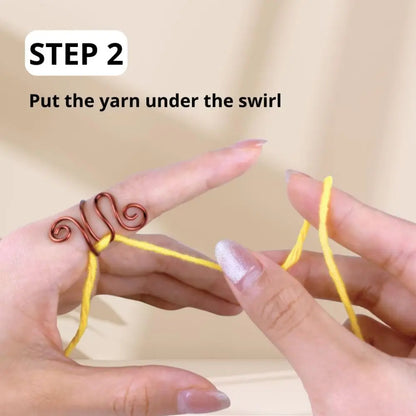 Adjustable Crochet Finger Ring