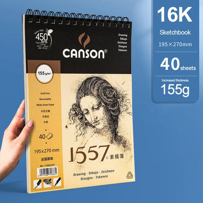Canson XL Watercolor Sketchbook 16K/32K Spiral Bound Pad