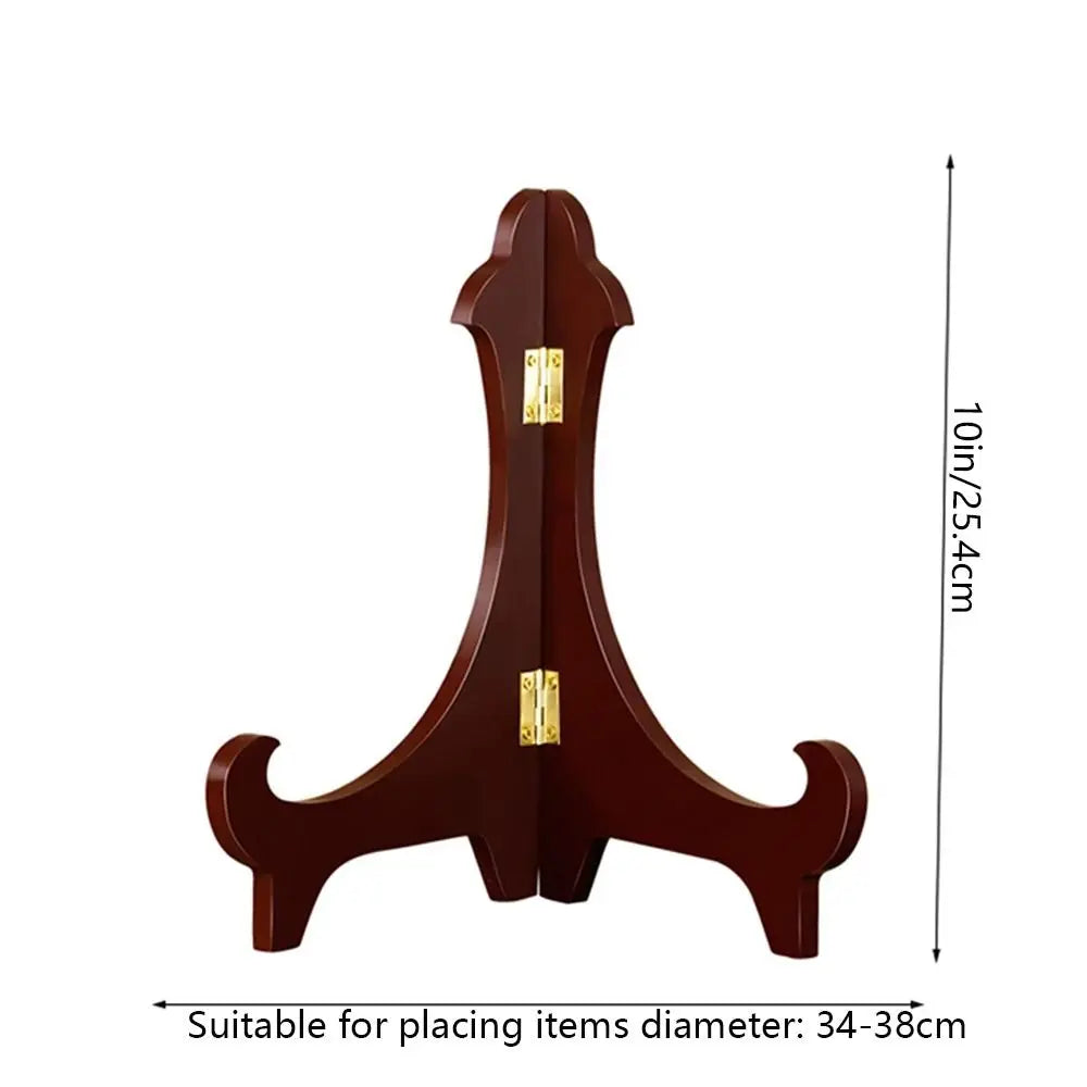 Universal Wooden Decorative Foldable Adjustable Home Decor Display Stand Easel Storage Rack Plate Rack