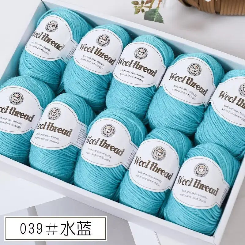 500g Box Set of Skin-friendly 4ply Merino Wool Yarn