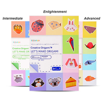 Origami Kit - 30 Sheets of Origami Paper - Guiding Book for Beginners