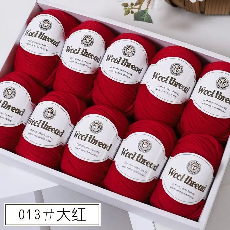 500g Box Set of Skin-friendly 4ply Merino Wool Yarn
