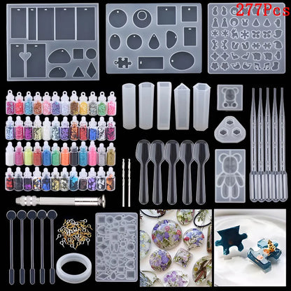 Silicone Molds Kit for Resin Jewelry Casting