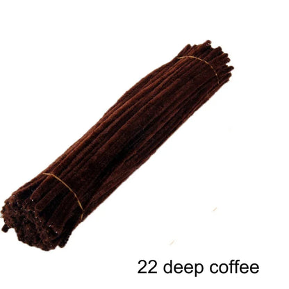 50pcs Colorful Chenille Stems Pipe Cleaners - Choose mixed or individual colors