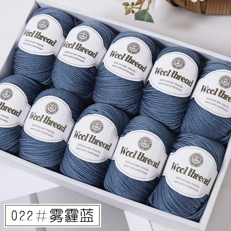 500g Box Set of Skin-friendly 4ply Merino Wool Yarn