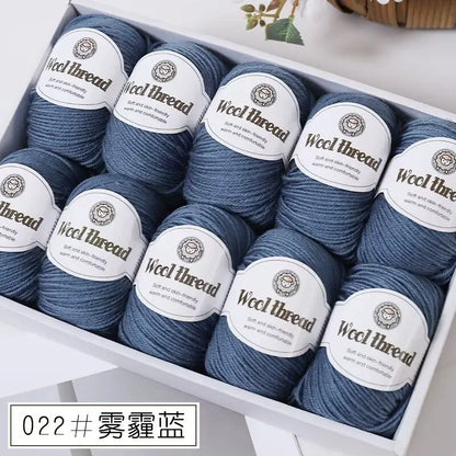 500g Box Set of Skin-friendly 4ply Merino Wool Yarn