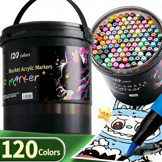 24/48/60/80 Colors Soft-Tip Acrylic Markers