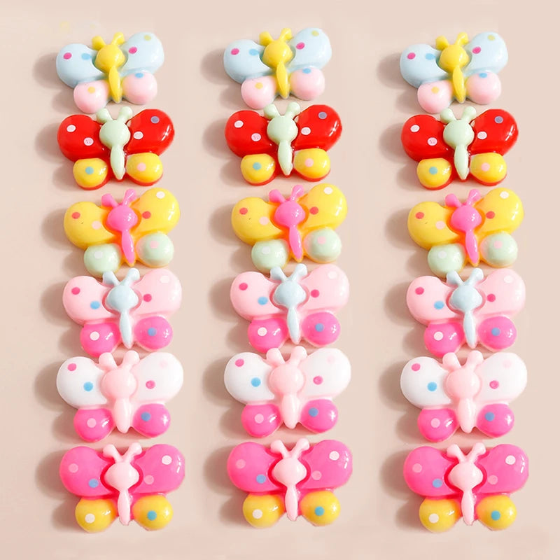 Various Resin Filling Charms for Jewelry Making - Flat Backed, 10 pieces