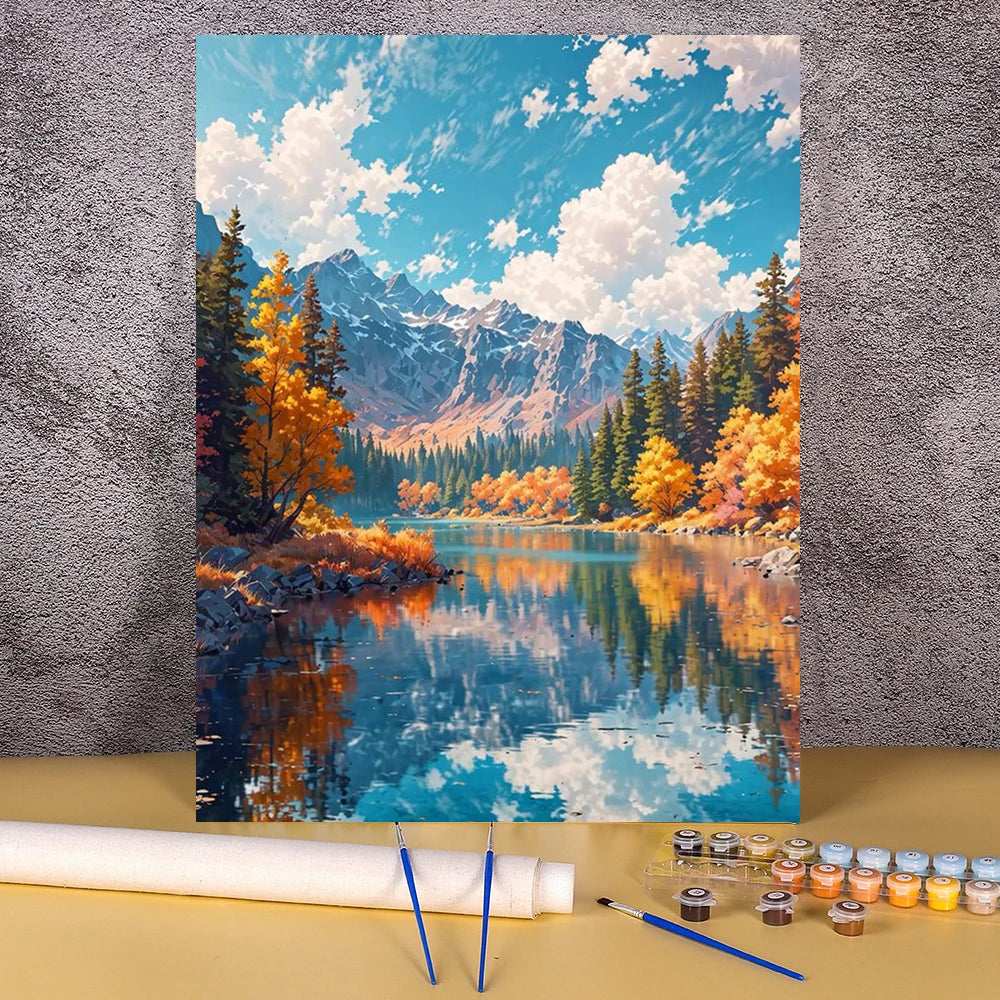 Forest and Mountains Paint By Numbers Kits
