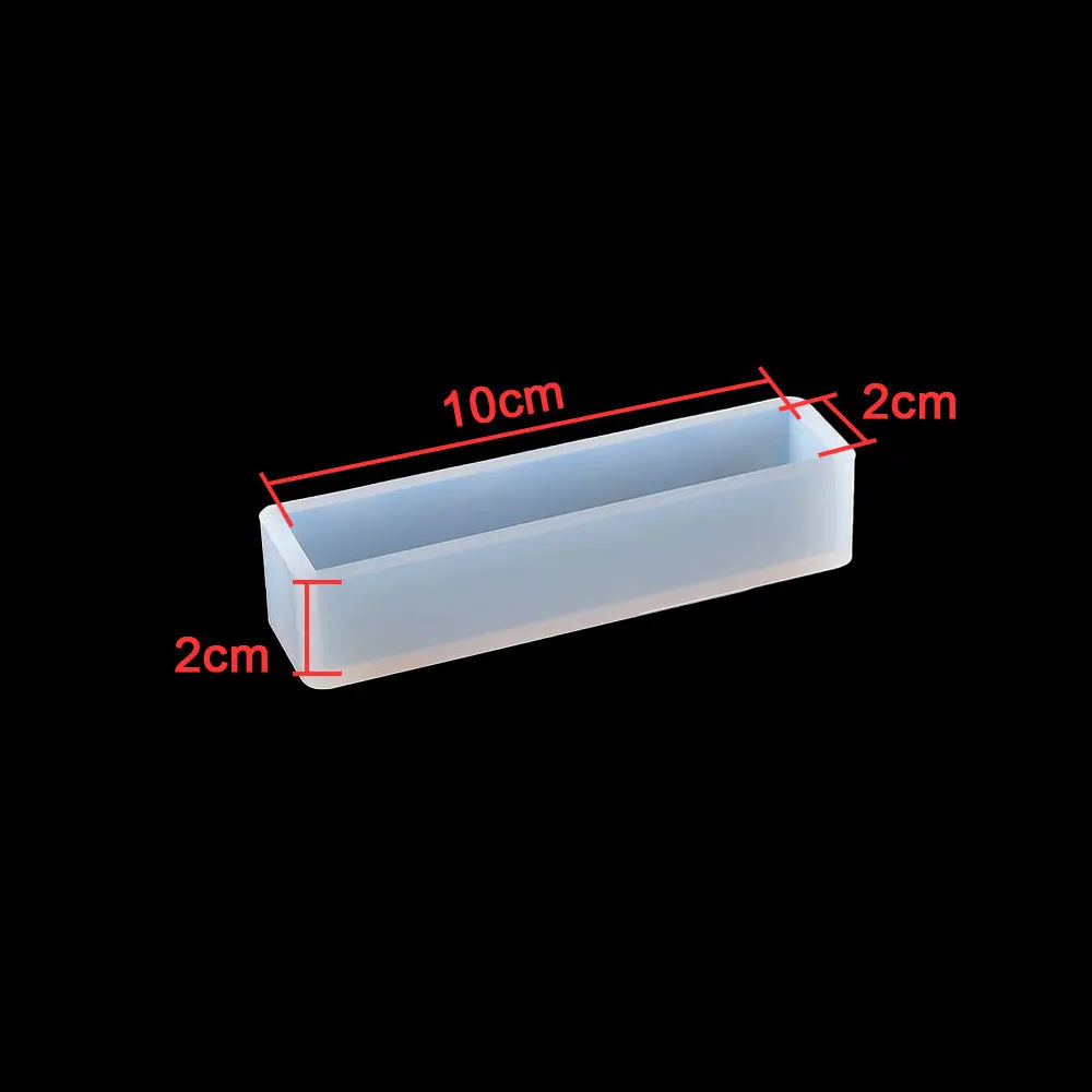 Silicone Cylinder, Hexagon, Square, Rectangle or Cuboid Resin Molds or Candle Making Molds - Different Sizes Available