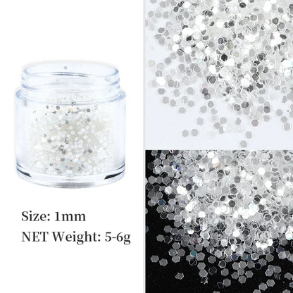 Iridescent Hexagon Glitter For Epoxy Resin Filling