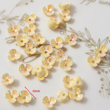 Mini Resin Flower Petals For Jewelry Making - 100pcs, 6mm