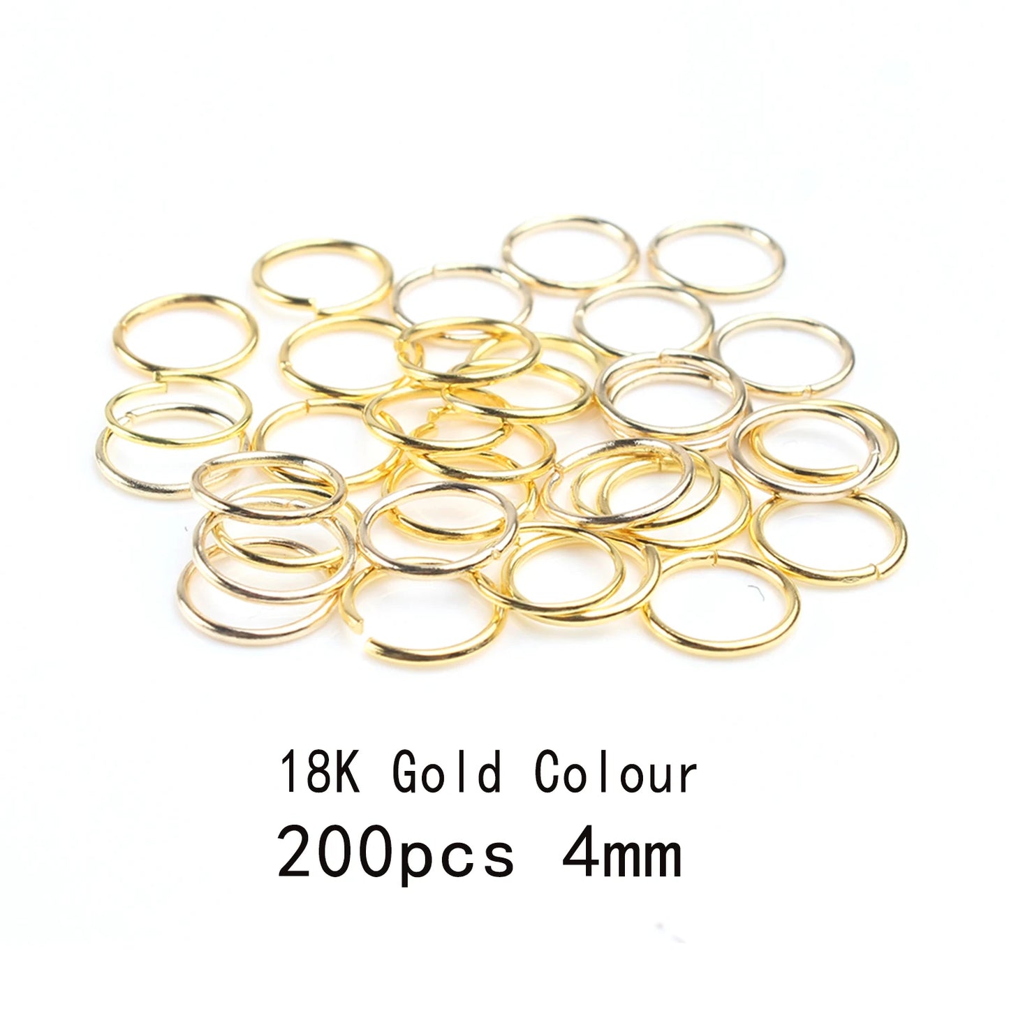 3-12mm Gold, Silver, or Bronze Jump Rings, Connectors Loops, Open Jump Rings