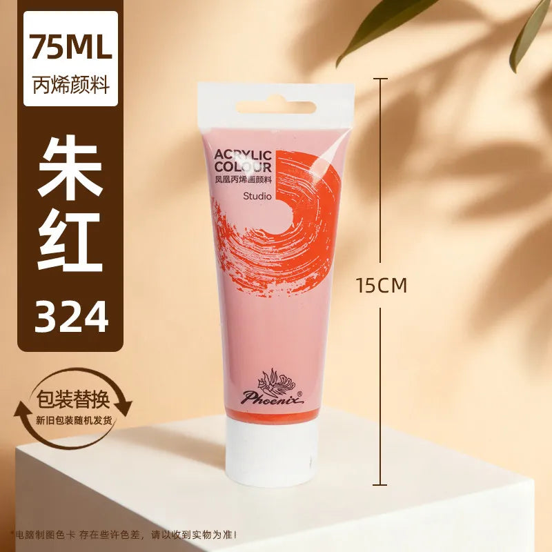75ml Acrylic Paint Rich Pigments for Canvas. Wood, Watercolor or Multimedia Paper