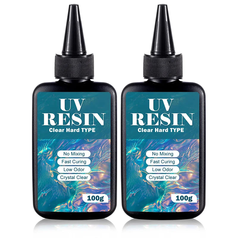 UV Resin Kit with Light, Crystal Clear Ultraviolet Curing UV Resin for Jewelry Making and Molds Casting