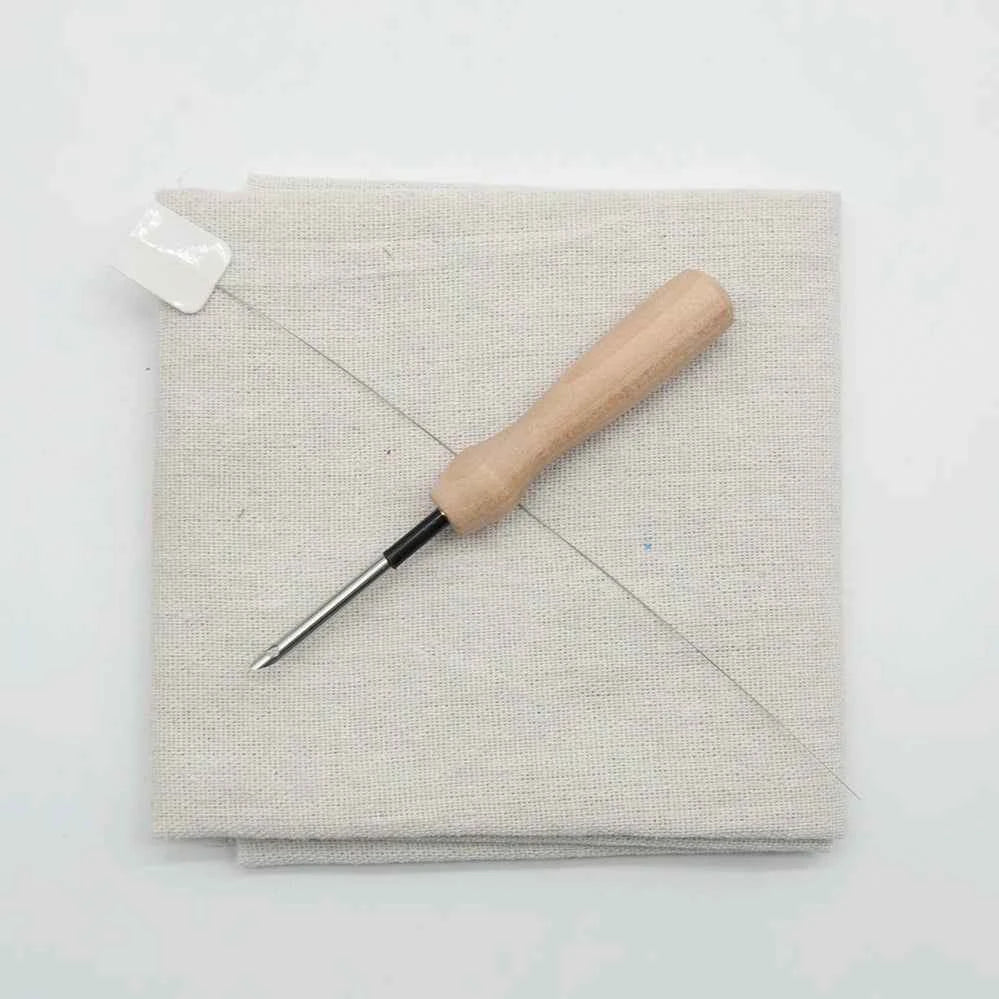50x50cm Punch Needle Cotton Cloth for Needlework - Includes a Punch Needle