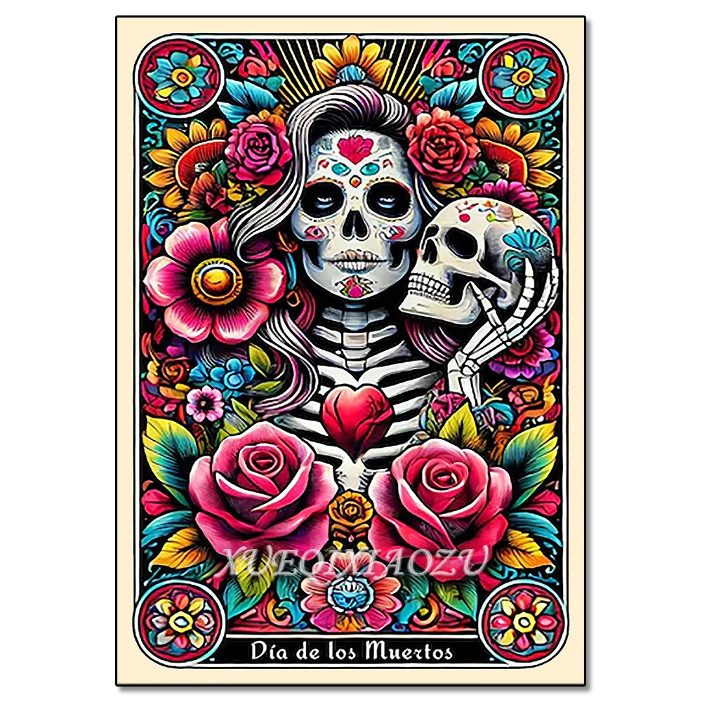 Diamond Art Painting Kit - Skeleton Ladies - Halloween Themes