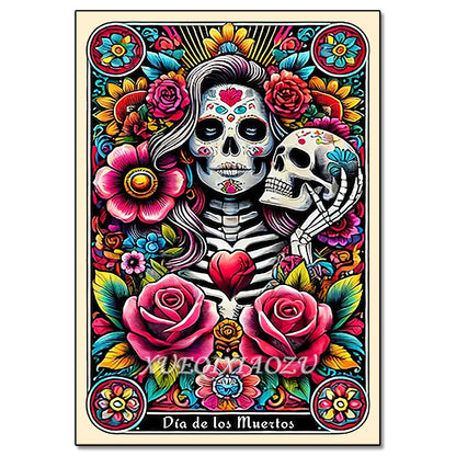 Diamond Art Painting Kit - Skeleton Ladies - Halloween Themes