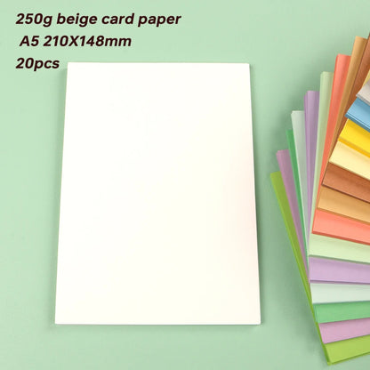 20 Pieces of Card Stock Colored Paper for Scrapbooking