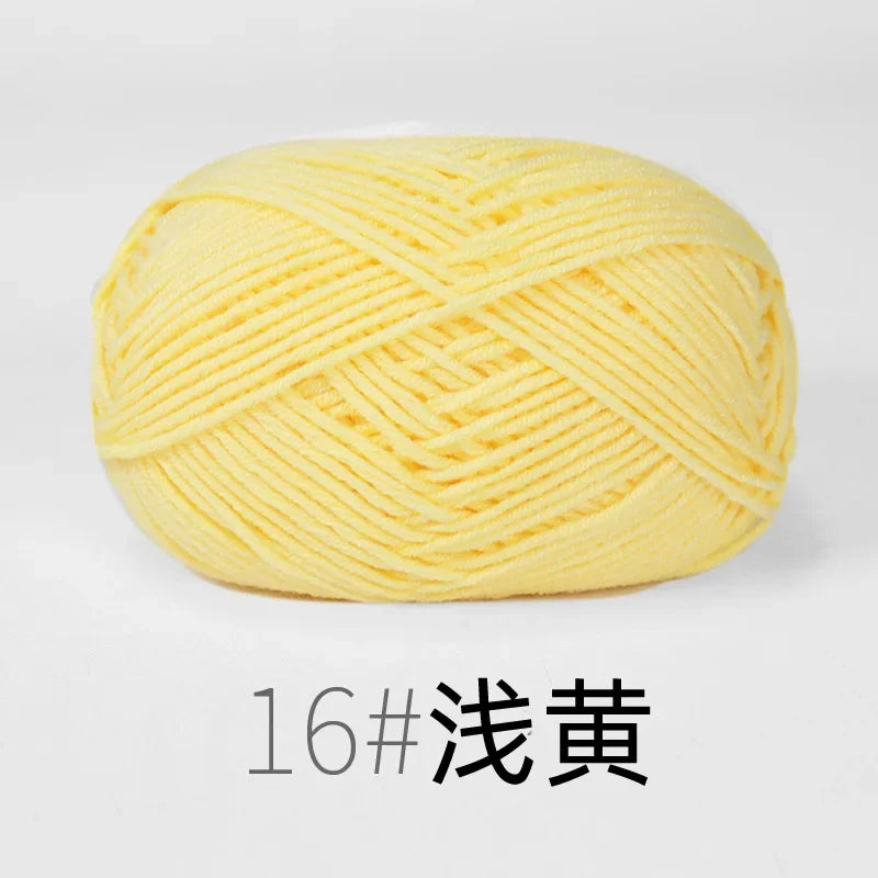 Organic Cotton Yarn 4ply - 1 Ball is 50g of Soft Yarn