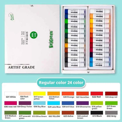 12, 18 or 24 Soft Washable Gouache Paint Stick Sets