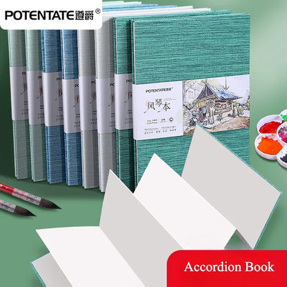 Accordion Watercolor Book Cotton