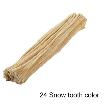 50pcs Colorful Chenille Stems Pipe Cleaners - Choose mixed or individual colors