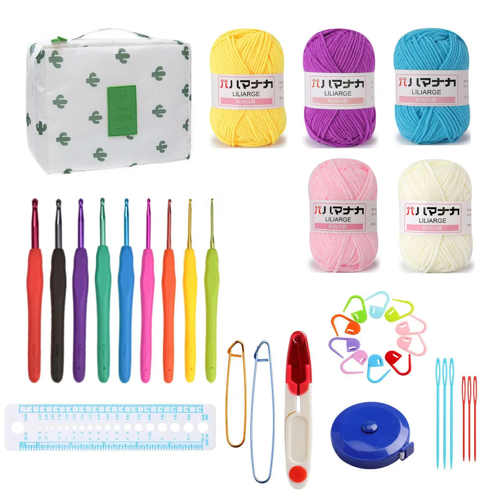 58 Pieces Crochet Accessories Set for Beginners