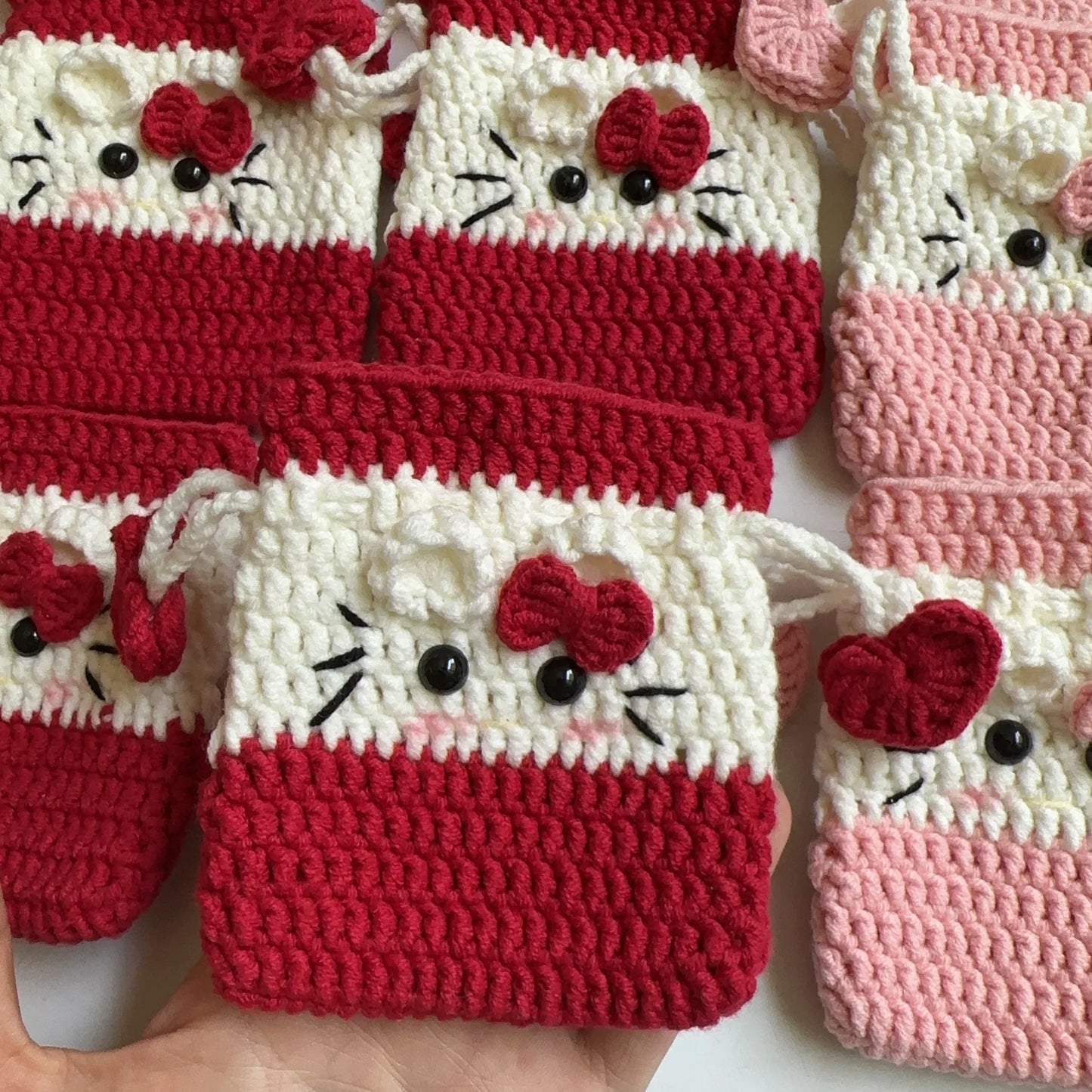 Crocheted Draw-stringed Pouch