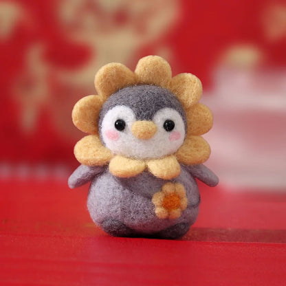 Cute Penguin Wool Felting Kit
