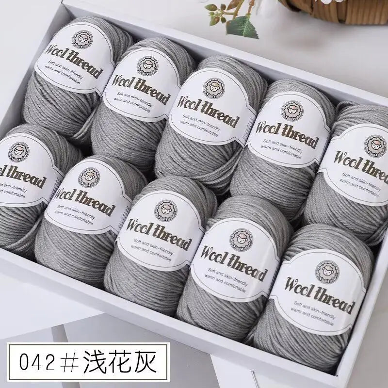 500g Box Set of Skin-friendly 4ply Merino Wool Yarn