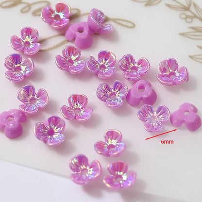 Mini Resin Flower Petals For Jewelry Making - 100pcs, 6mm