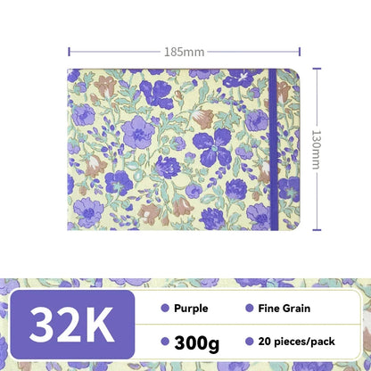 32k/48k Watercolor Paper Journal - Fabric Cover