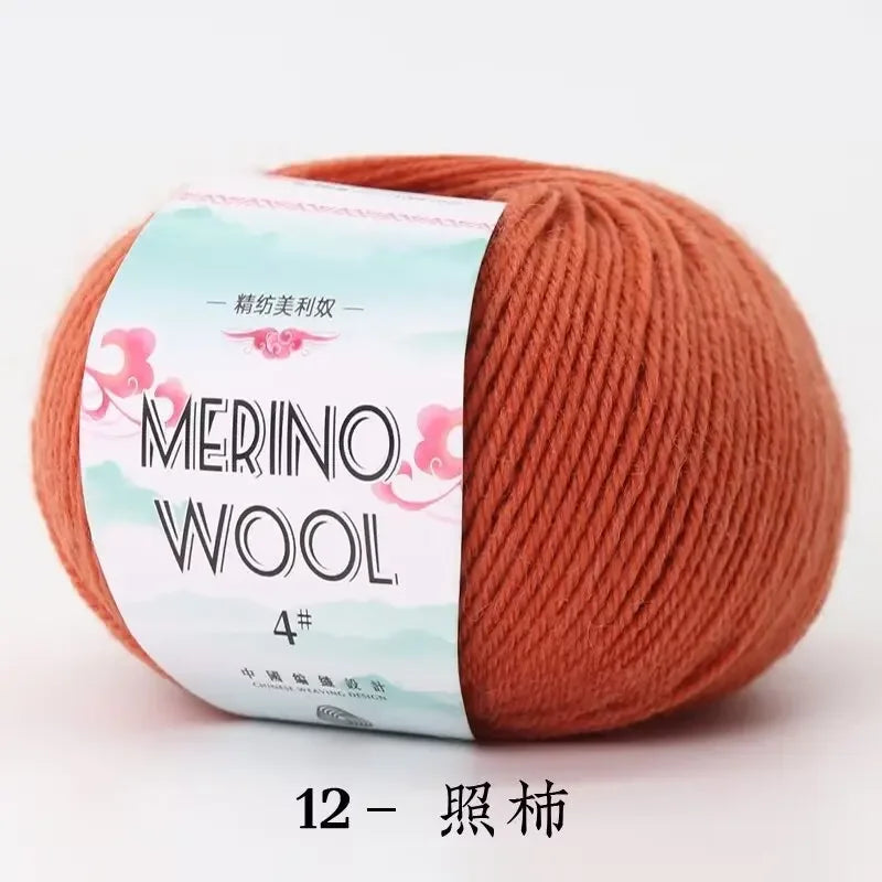 50g/roll Merino Wool Yarn - 130M