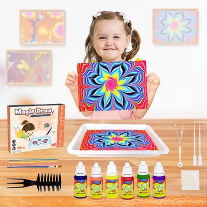 Marble Painting Kit for Kids - 5 or 12 colors